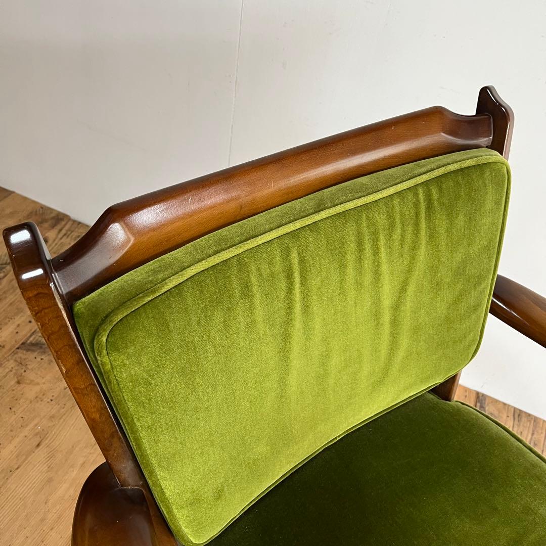 オールド カリモク karimoku コロニアル チェア 椅子 グリーン