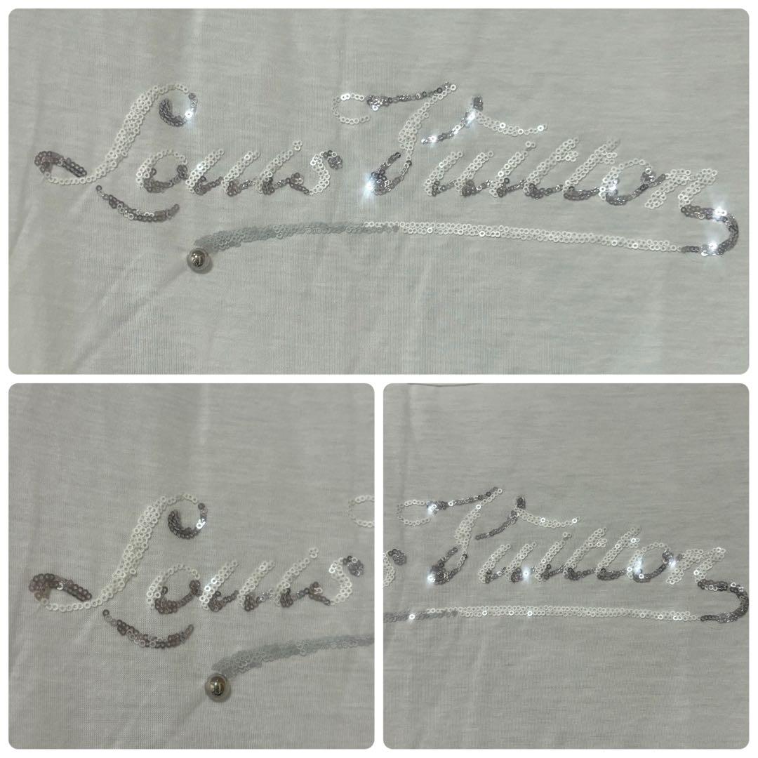 ルイヴィトン　カットソー Tシャツ　スパンコールLOUIS VUITTONロゴ