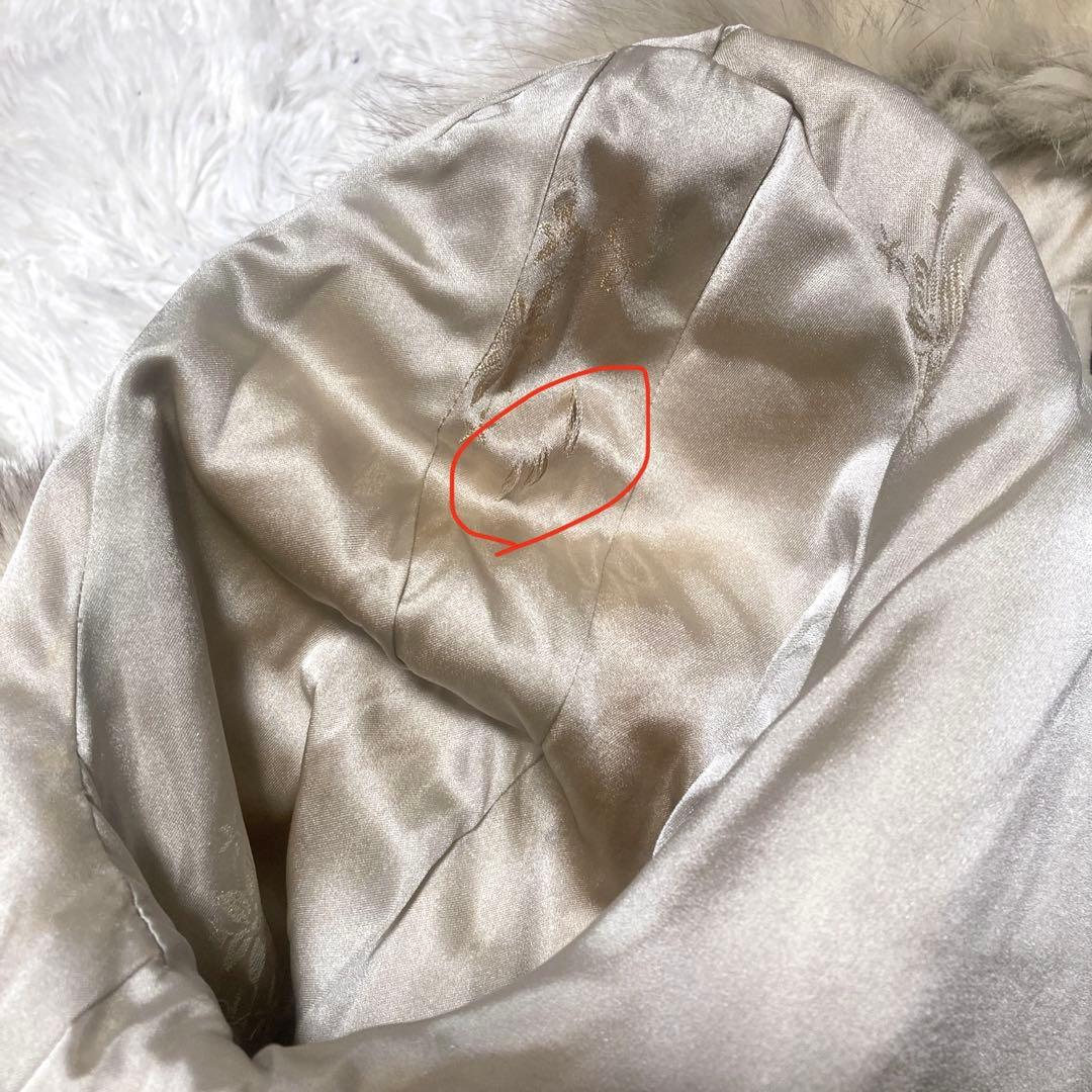 美品✨EMBA ボリューム　ブルーフォックス　ファーコート　L 毛皮　希少色