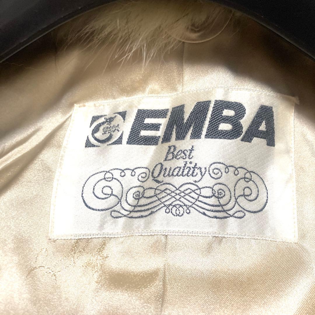 美品✨EMBA ボリューム　ブルーフォックス　ファーコート　L 毛皮　希少色