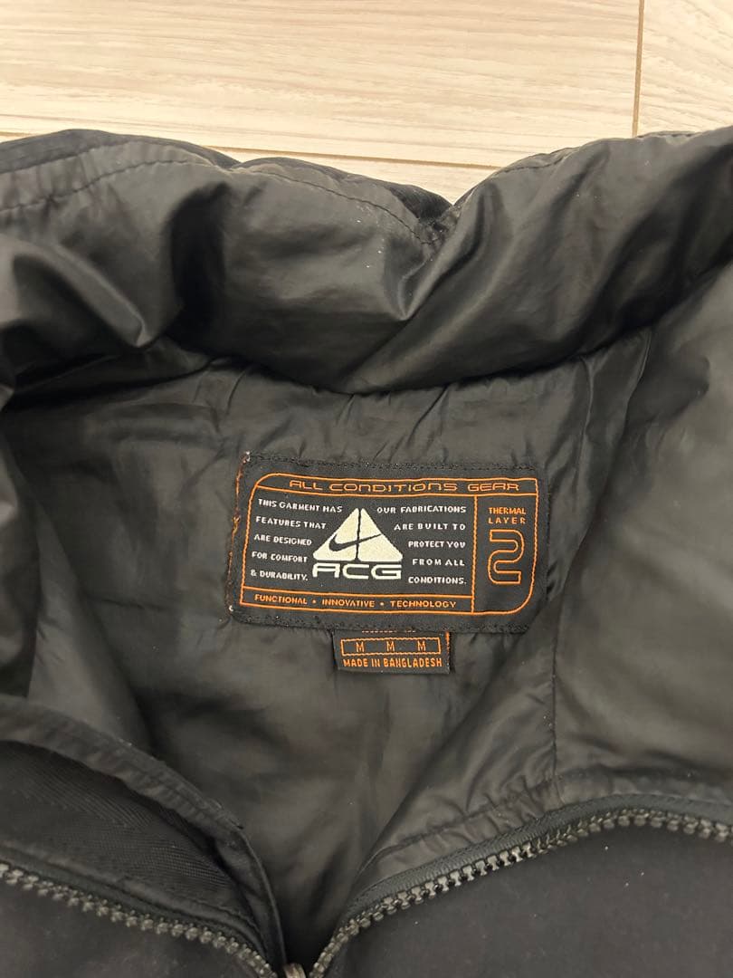 Nike ACG ブラック ダウンベスト Ｍ