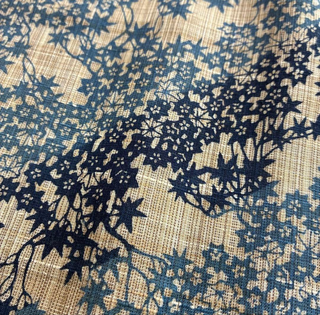 竺仙 風　奥州小紋 調　浴衣　綿紬