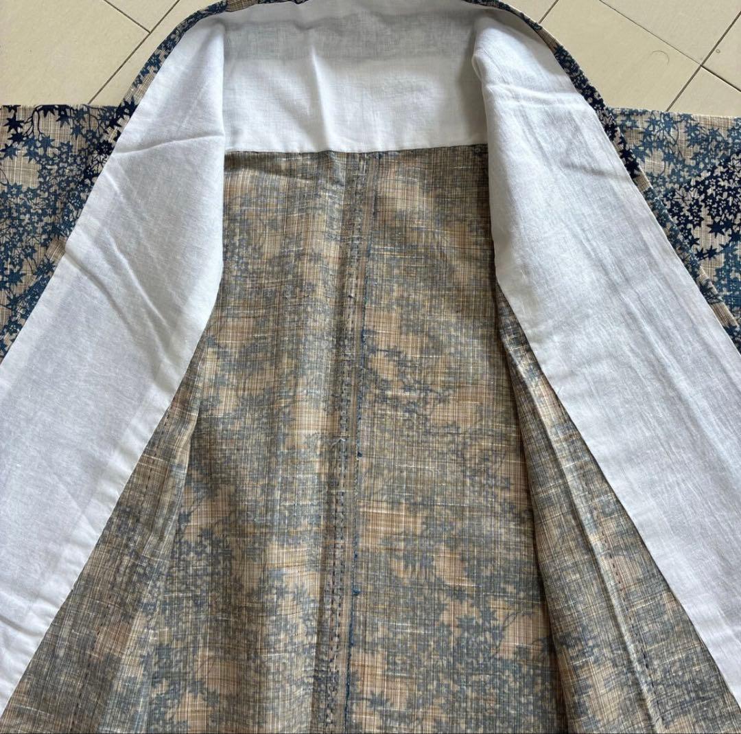 竺仙 風　奥州小紋 調　浴衣　綿紬