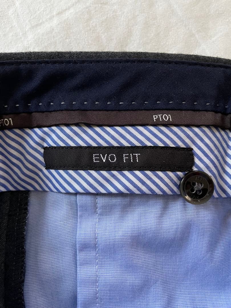 【美品】 PT01 ウールサキソニーパンツ 秋冬 46グレー EVO FIT