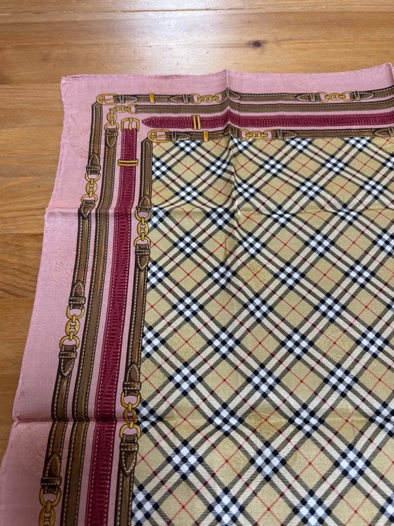 H*a様 シルク&コットンBurberrys チェック柄 ハンカチ 5点セット