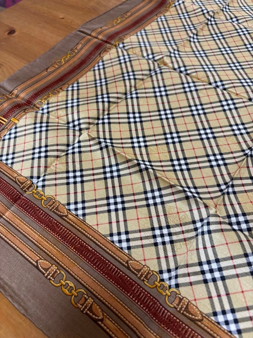 H*a様 シルク&コットンBurberrys チェック柄 ハンカチ 5点セット