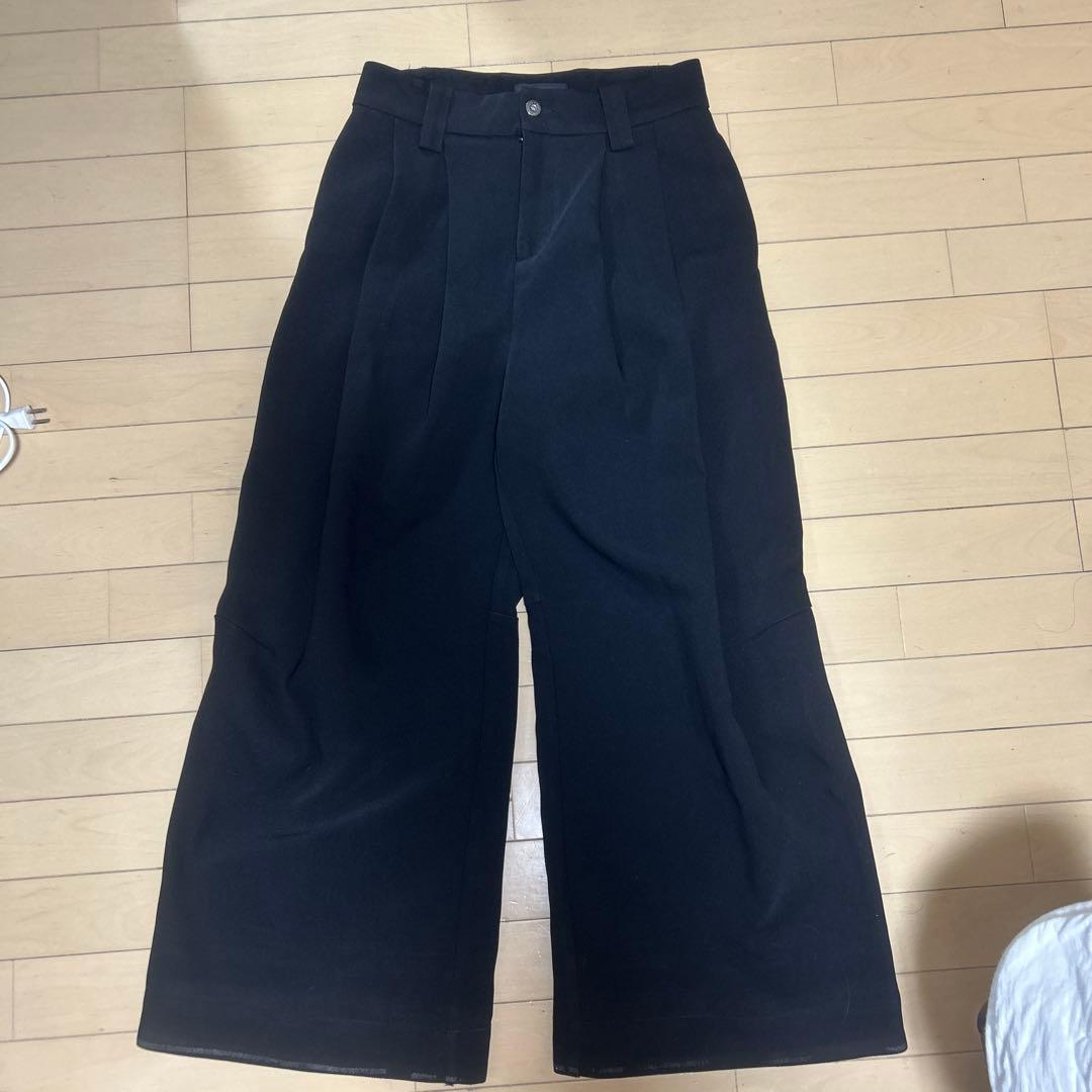 BAOVICTO Pleated wide pants 変形ワイドスラックス