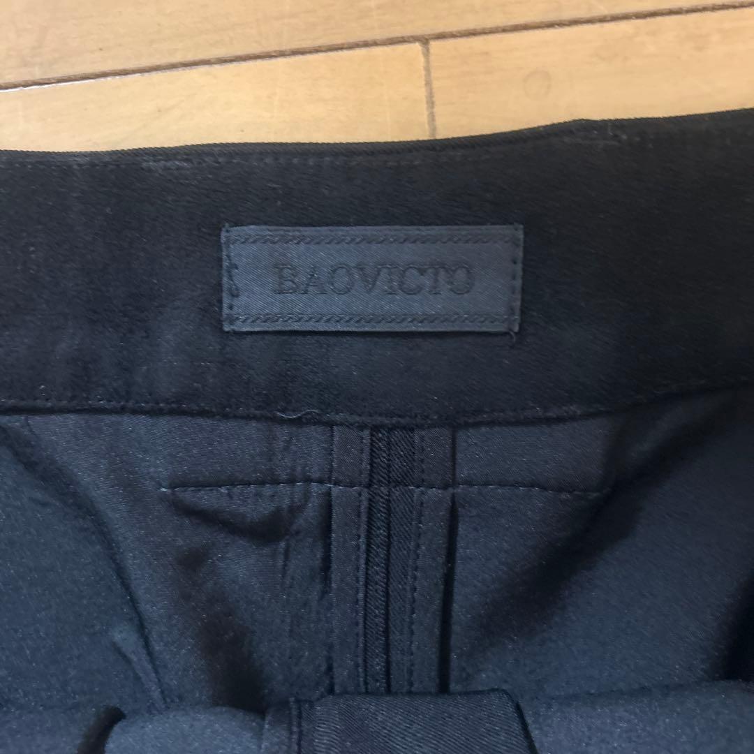 BAOVICTO Pleated wide pants 変形ワイドスラックス