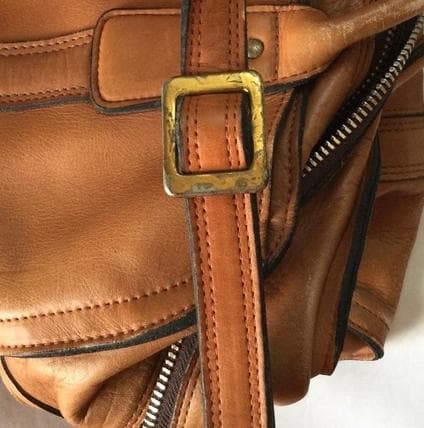 ［セール！］牛革ボストンバッグ　茶色　肩掛けストラップ付 　旅行鞄