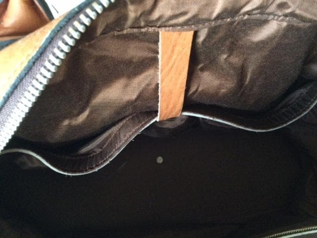 ［セール！］牛革ボストンバッグ　茶色　肩掛けストラップ付 　旅行鞄