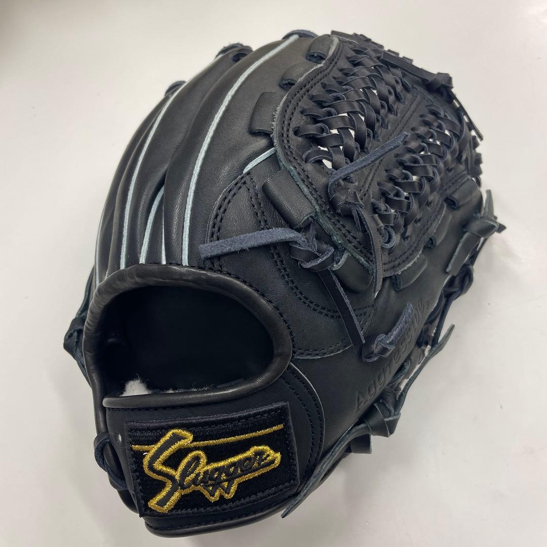 久保田スラッガー 軟式グローブ 黒 右投げ用