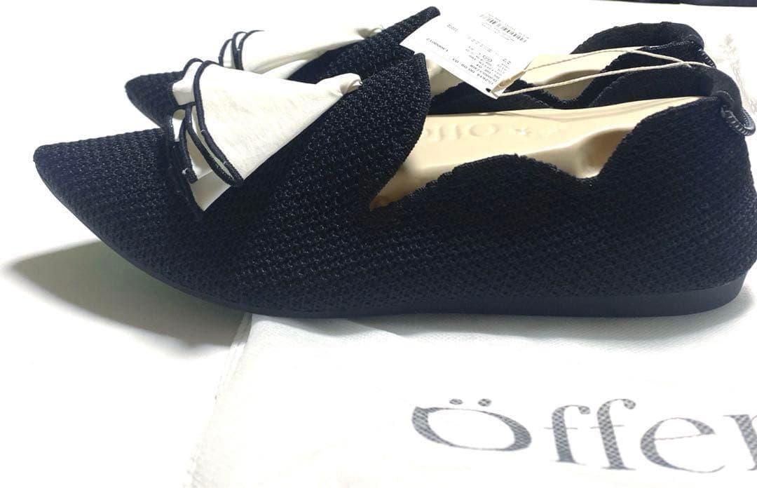 新品未着用　新品タグ付き offenニットパンプス サイズ38