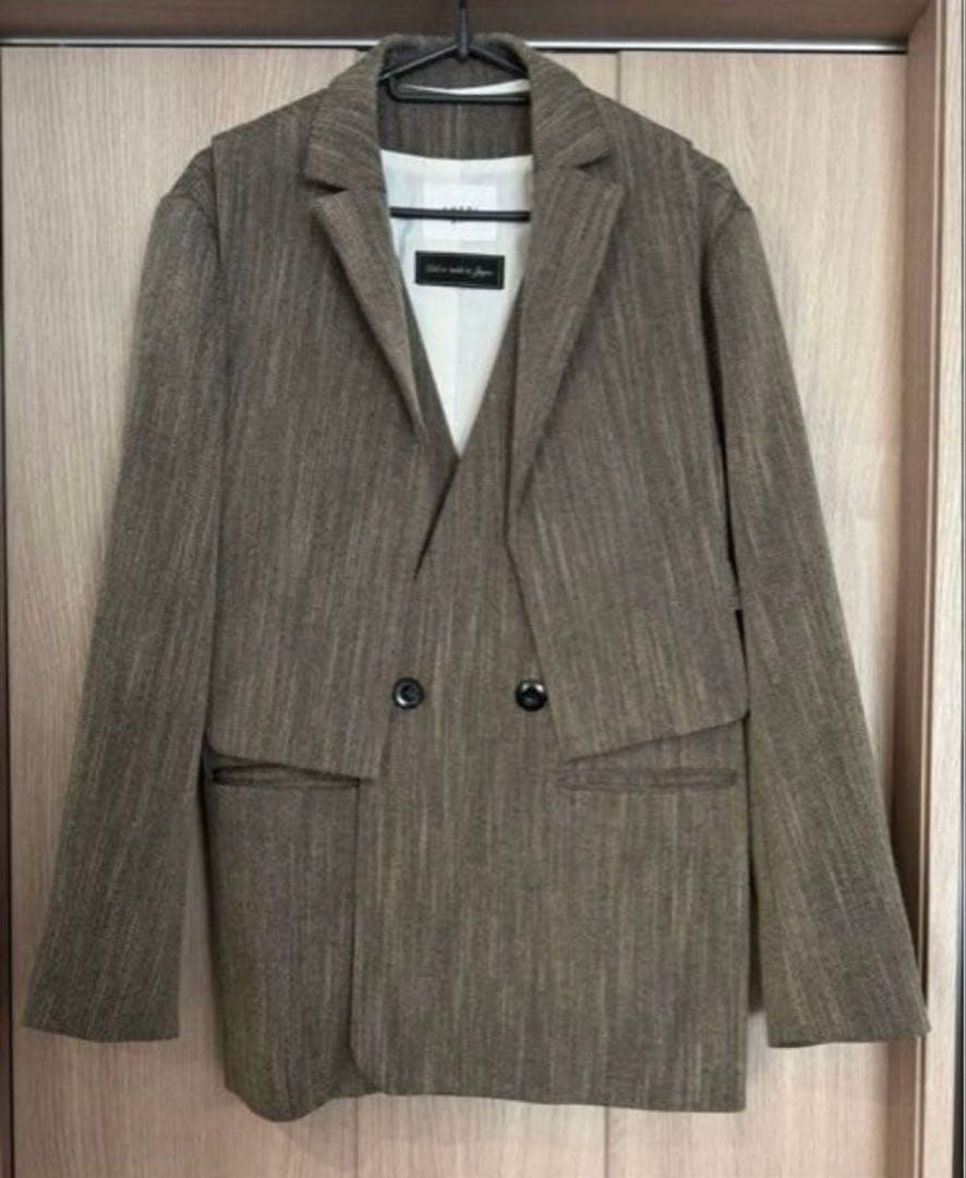 AMERI テーラードジャケット グレイッシュベージュ