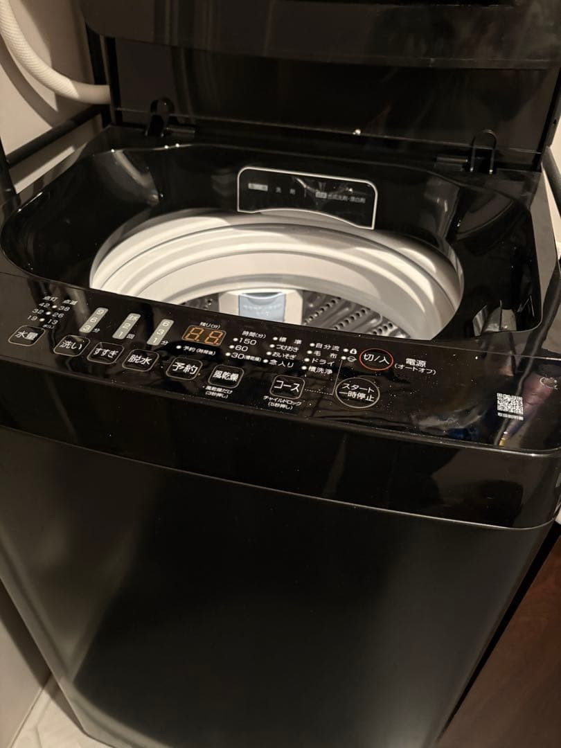 縦型洗濯機 本体 ブラック　4.5キロ