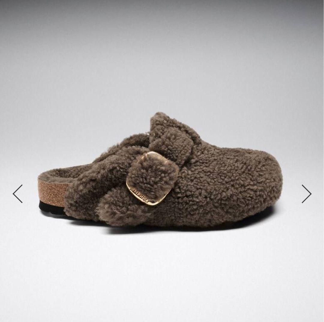 完売新品BIRKENSTOCK BOSTON BIG BUCKLE TEDDY