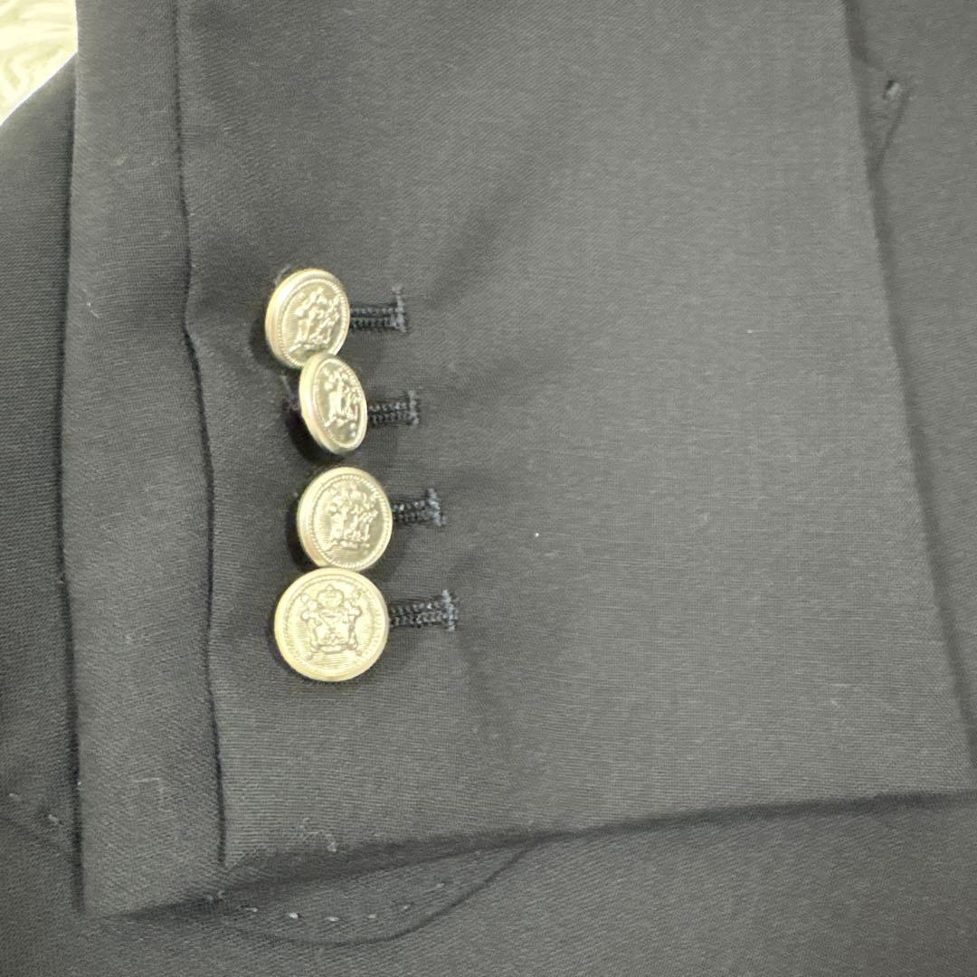 美品　ウィムガゼット　テーラードジャケット　紺色　銀ボタン　紺ブレ　フリーサイズ