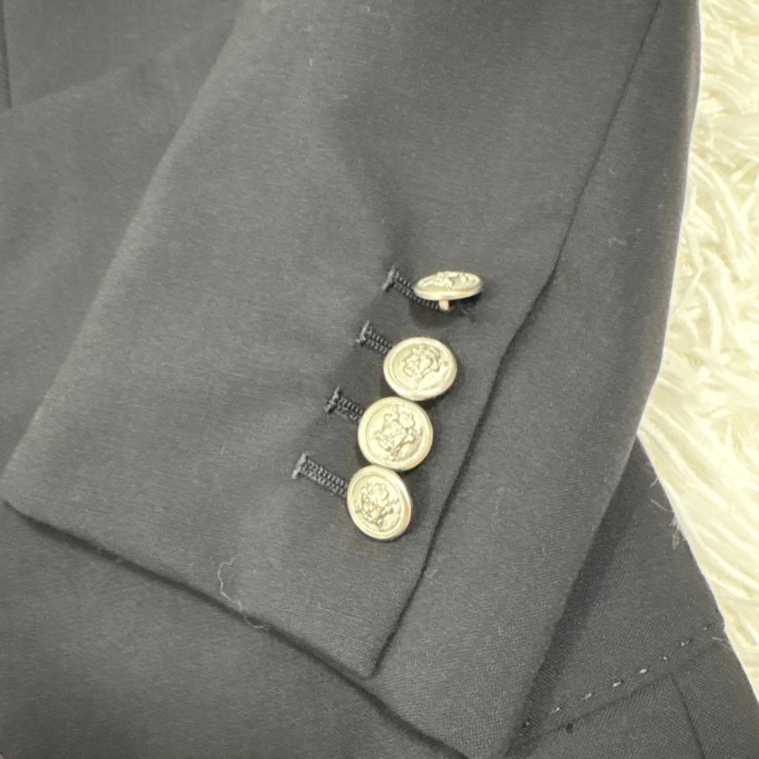 美品　ウィムガゼット　テーラードジャケット　紺色　銀ボタン　紺ブレ　フリーサイズ