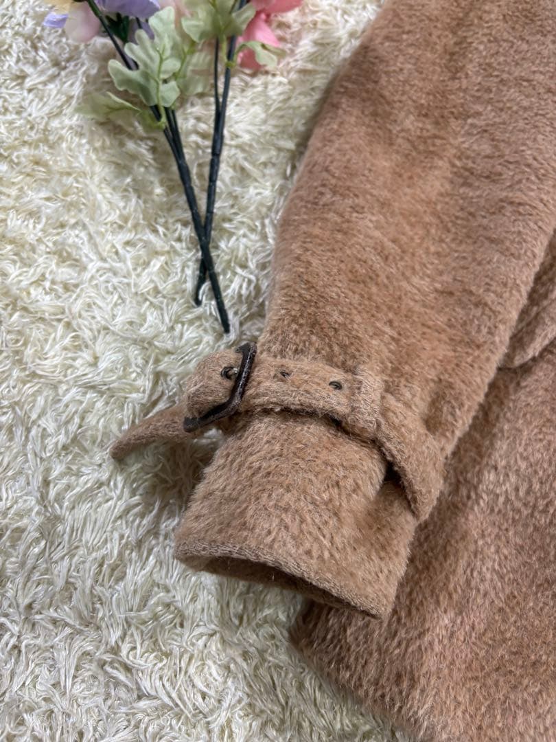 マックスマーラ　高級ライン　バージンウール　アルパカ　Pコート　ベージュ