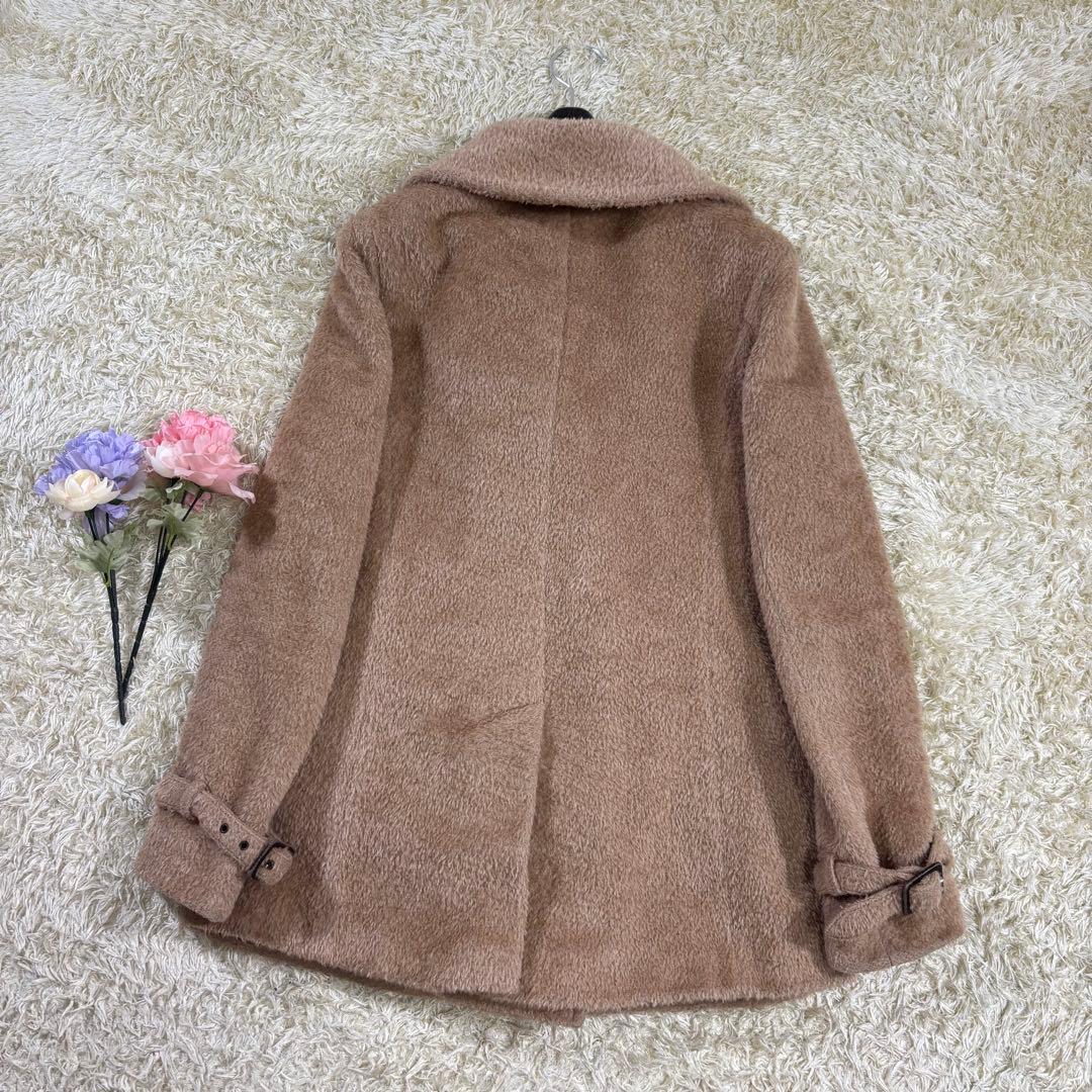 マックスマーラ　高級ライン　バージンウール　アルパカ　Pコート　ベージュ