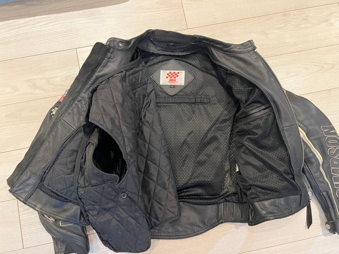 SIMSON レザー ジャケット シンプソン　ライディングジャケット