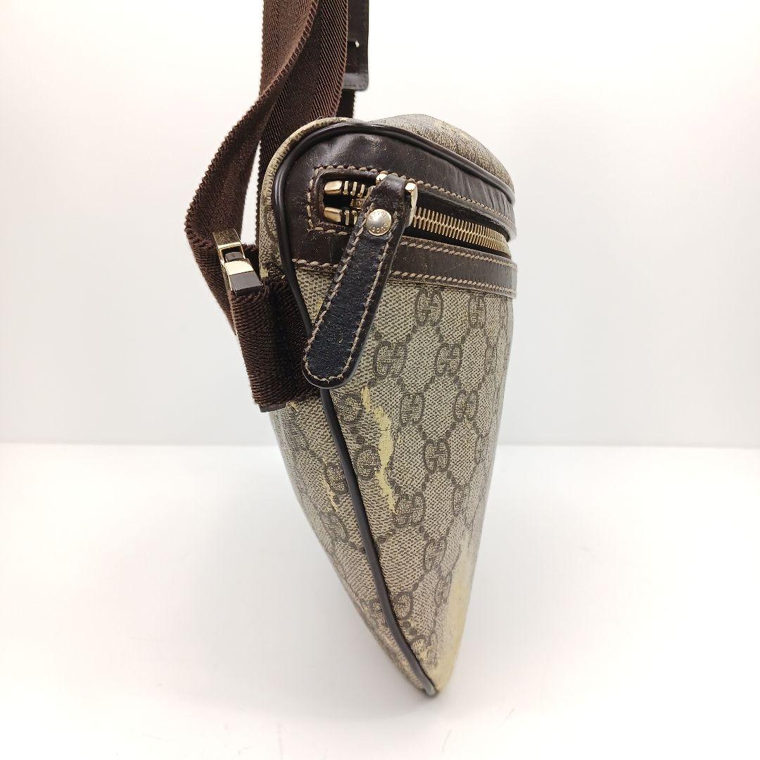 ✨ジャンク特価✨グッチ GGスプリーム ボディーバック ウエストバック