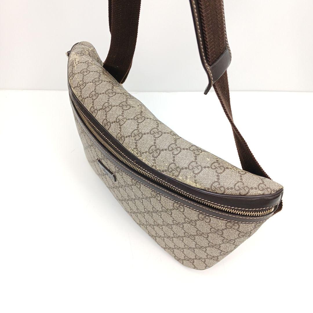 ✨ジャンク特価✨グッチ GGスプリーム ボディーバック ウエストバック