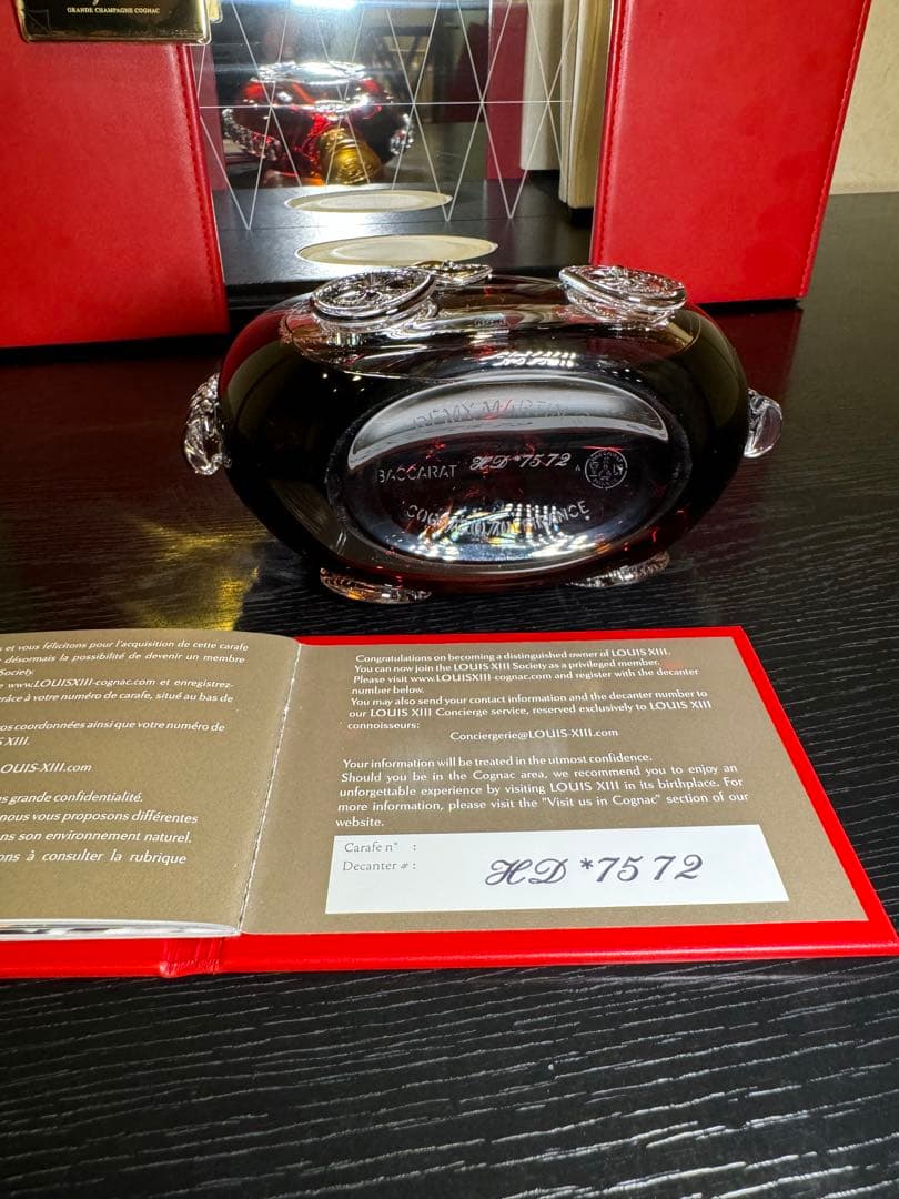 【超美品】シリアルナンバ一致　LOUIS XIII ブランデー クリスタルボトル