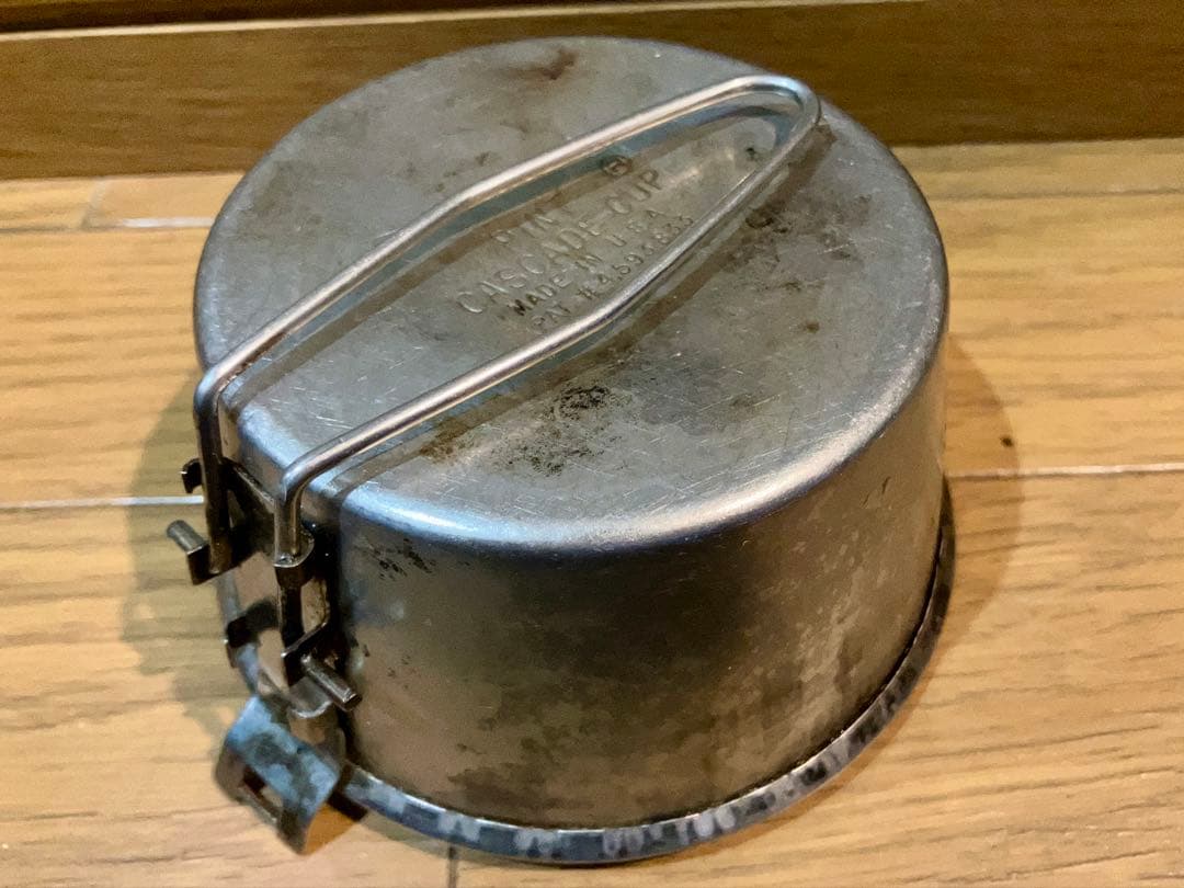 フタ希少【USA製】CASCADE CUP＋ROCKY CUP蓋付 折りたたみ式