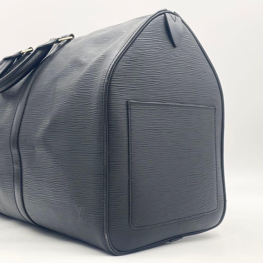 【美品】ルイヴィトン キーポル 50ボストンバッグ エピ ブラック M42962