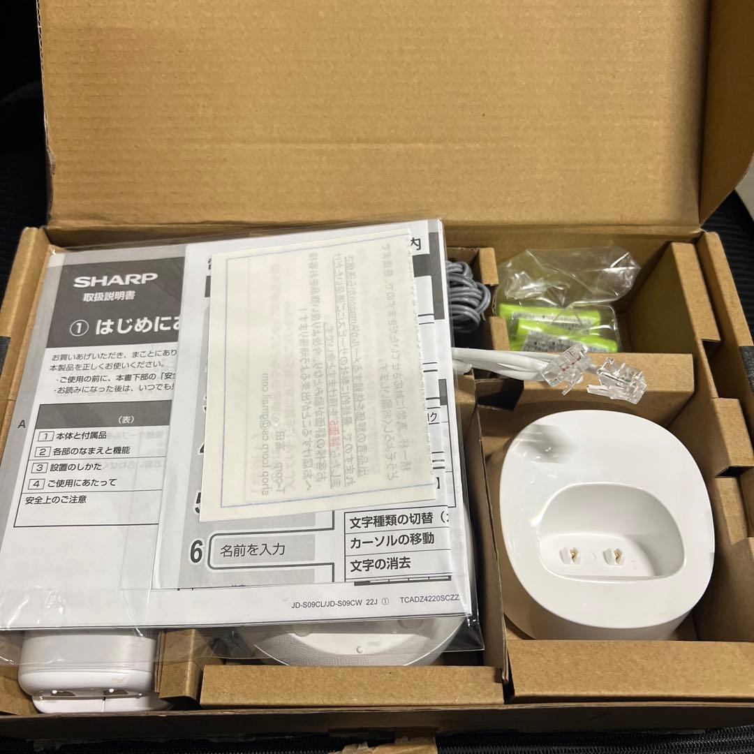 SHARP JD-S09CW-W コードレス電話機