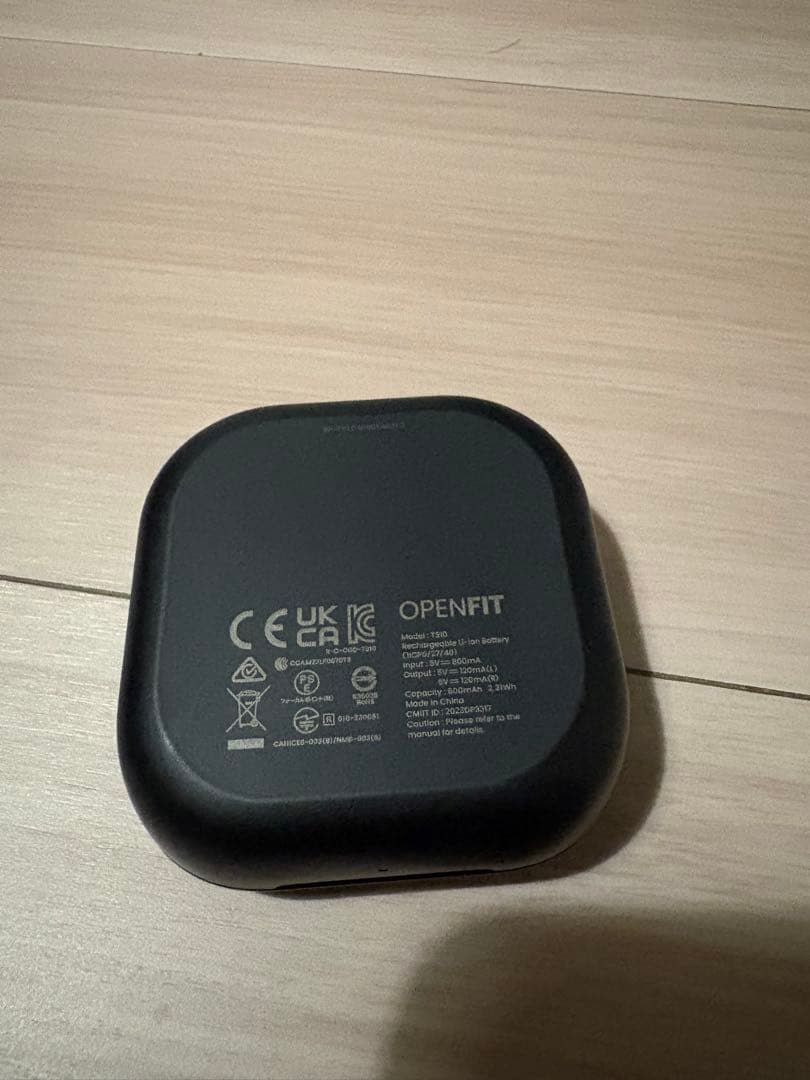 Shokz OpenFit（初代） オープンイヤー ワイヤレスイヤホン ブラック