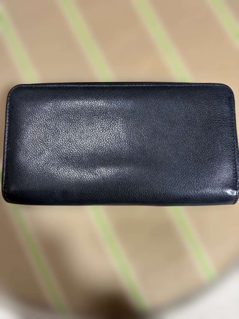 Louis Vuitton ネイビー レザー 長財布