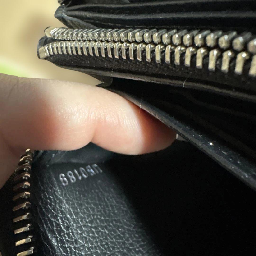 Louis Vuitton ネイビー レザー 長財布