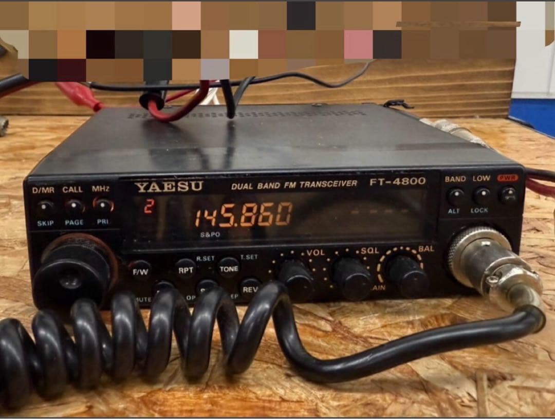 通電OK YAESU FMトランシーバー マイク付き　FT-4800