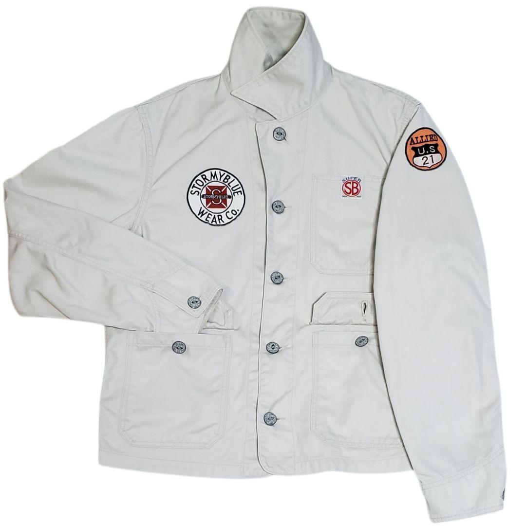 Pherrow's STORMY BLUE　短丈　40　ワッペン　ヘリンボーン