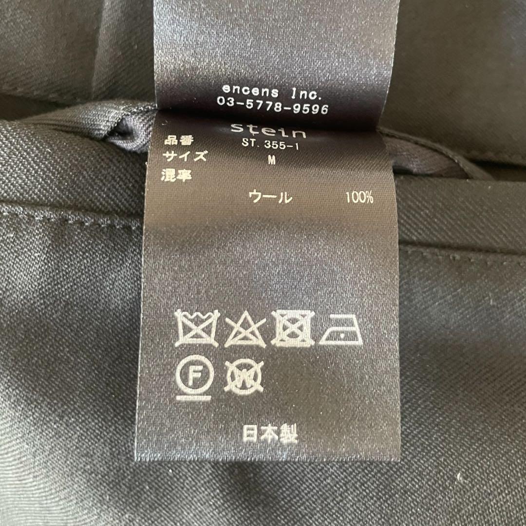 stein シュタイン DOUBLE WIDE TROUSERS Black M