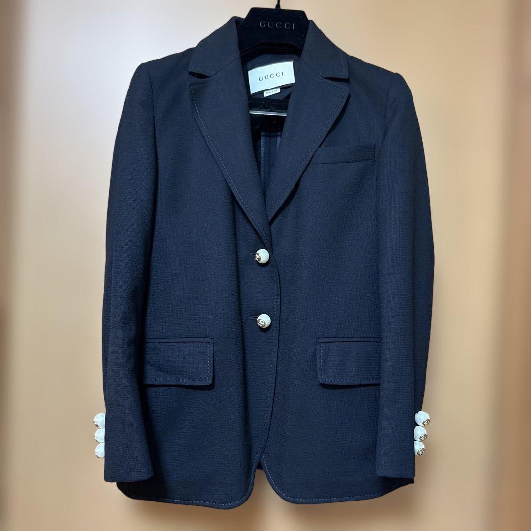GUCCI 薄手 テーラードジャケットレディース36