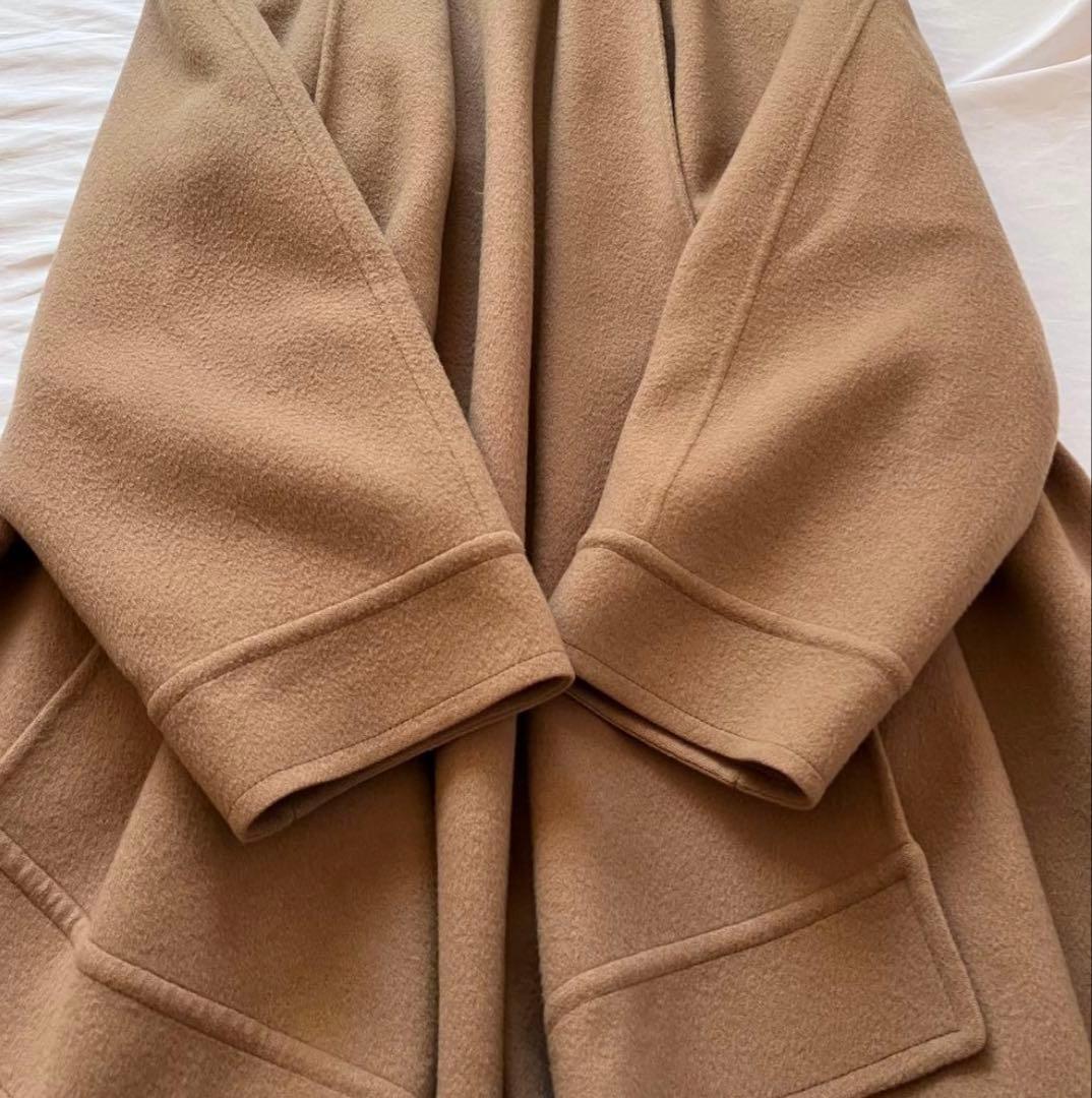 ひさこカシミヤ　ショールカラーコート