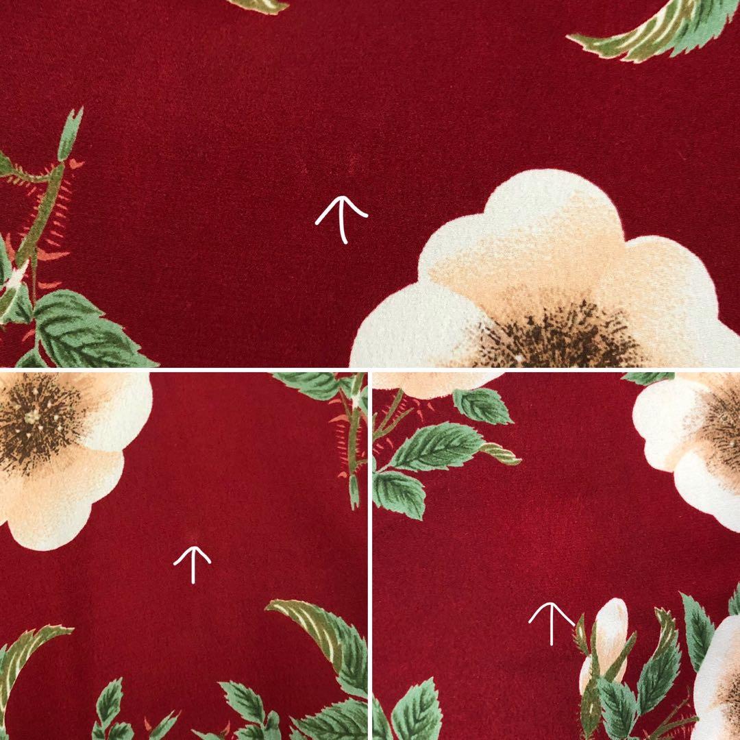 インゲボルグ 野薔薇 花柄 フリル レース 7分袖 ワンピース