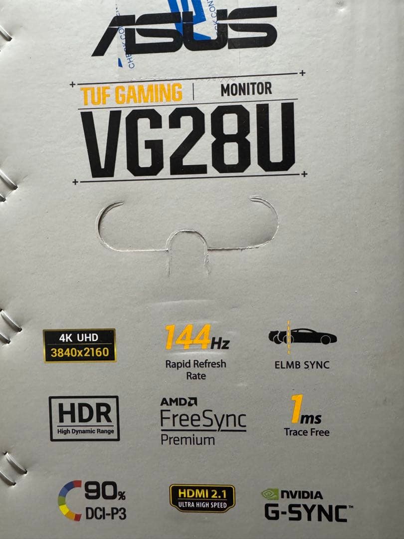 TUF Gaming VG28UQL1A 28インチ 4K 144Hz