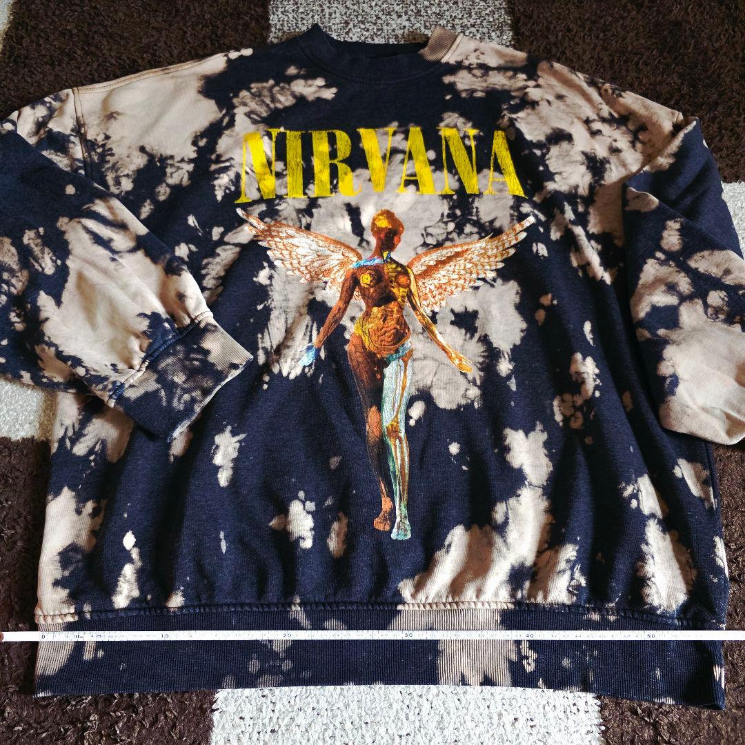 ヨッシー　NIRVANA タイダイプリント スウェット　トレーナー　裏起毛