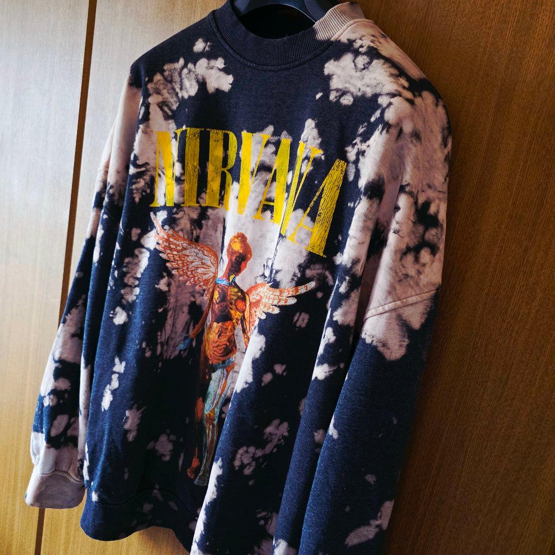 ヨッシー　NIRVANA タイダイプリント スウェット　トレーナー　裏起毛