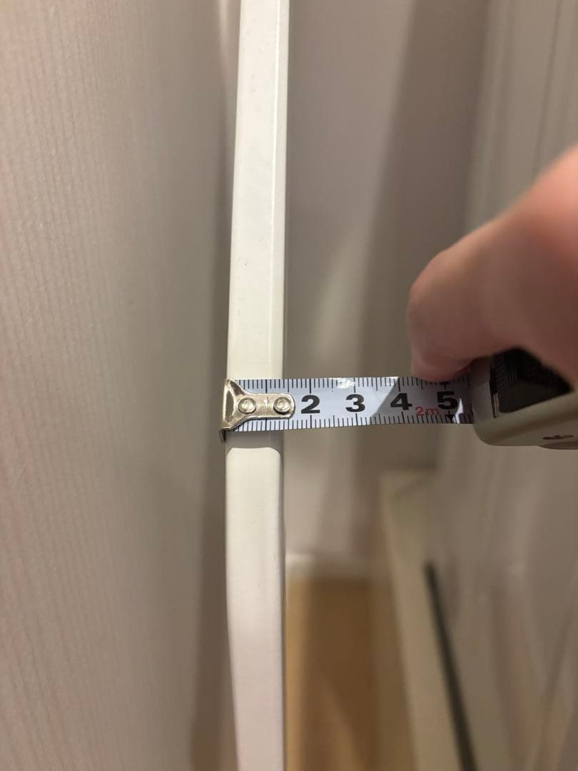 山崎実業　立て掛け ランドリーシェルフ ホワイト 約W75×D48×H190cm