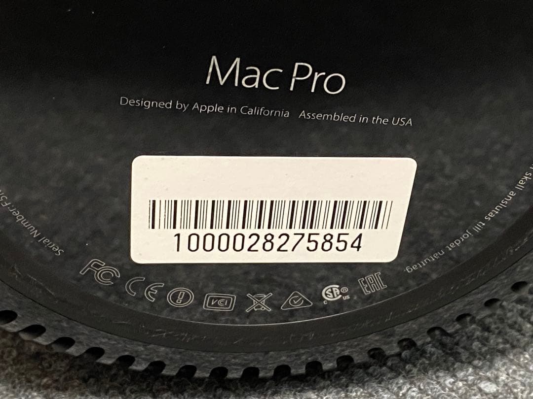 あ*ら様 Mac Pro(Late2013) 6-Core Xeon/64GB/