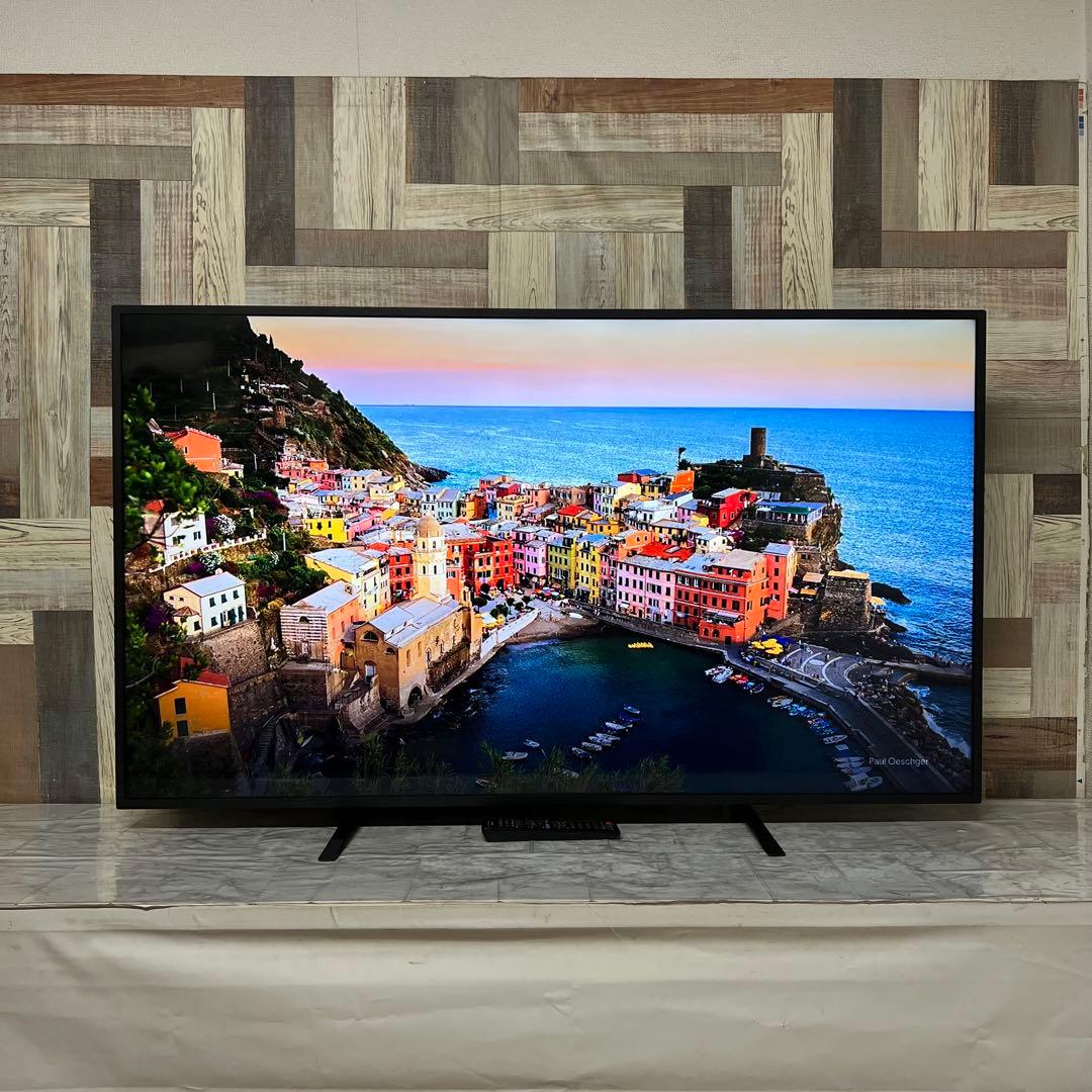 即日受渡❣️全国送料込シャープ55型耐久4K液晶モニター　スピーカーリモコン付