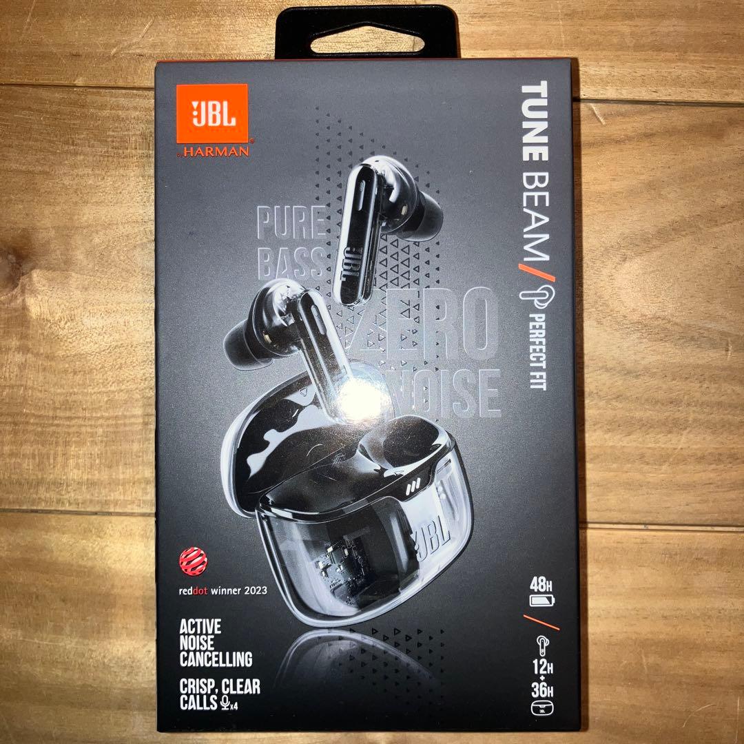 【新品】JBL TUNE BEAM ワイヤレスイヤホン　ゴーストブラック
