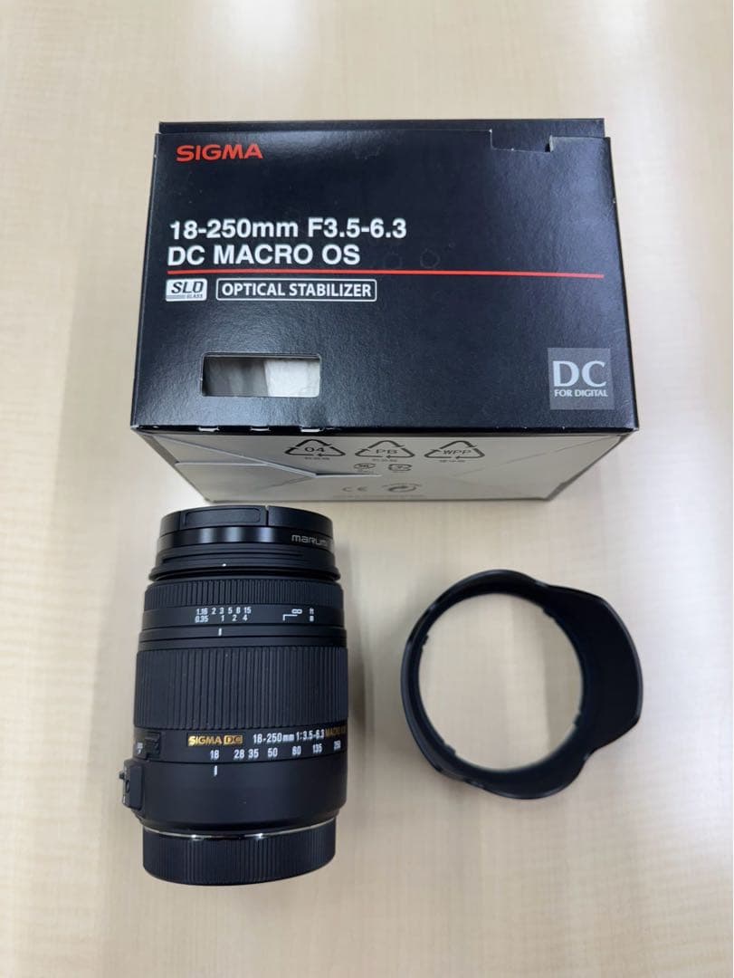 ★未使用に近い★SIGMA18-250mmF3.5-6.3DC MACRO OS