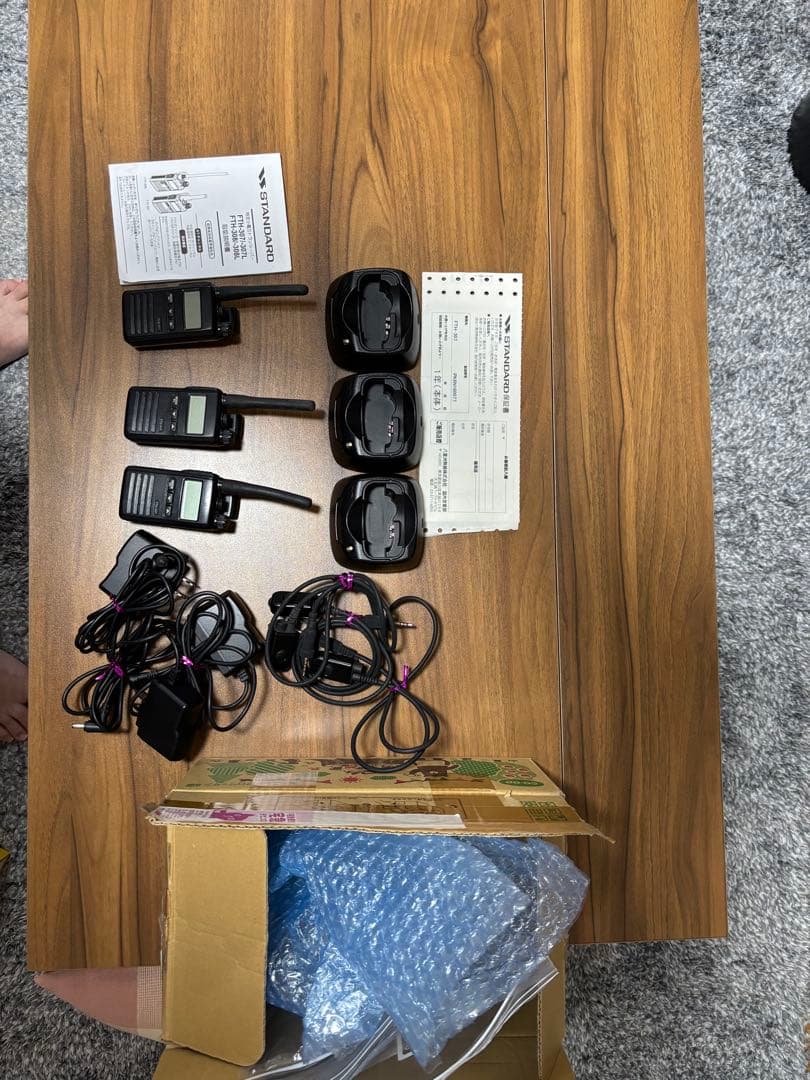 STANDARD 特定小電力トランシーバー FTH-307 3台（BT1本欠品)