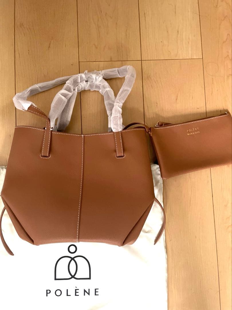 POLENE 新品 cyme mini キャメル バッグ 2way