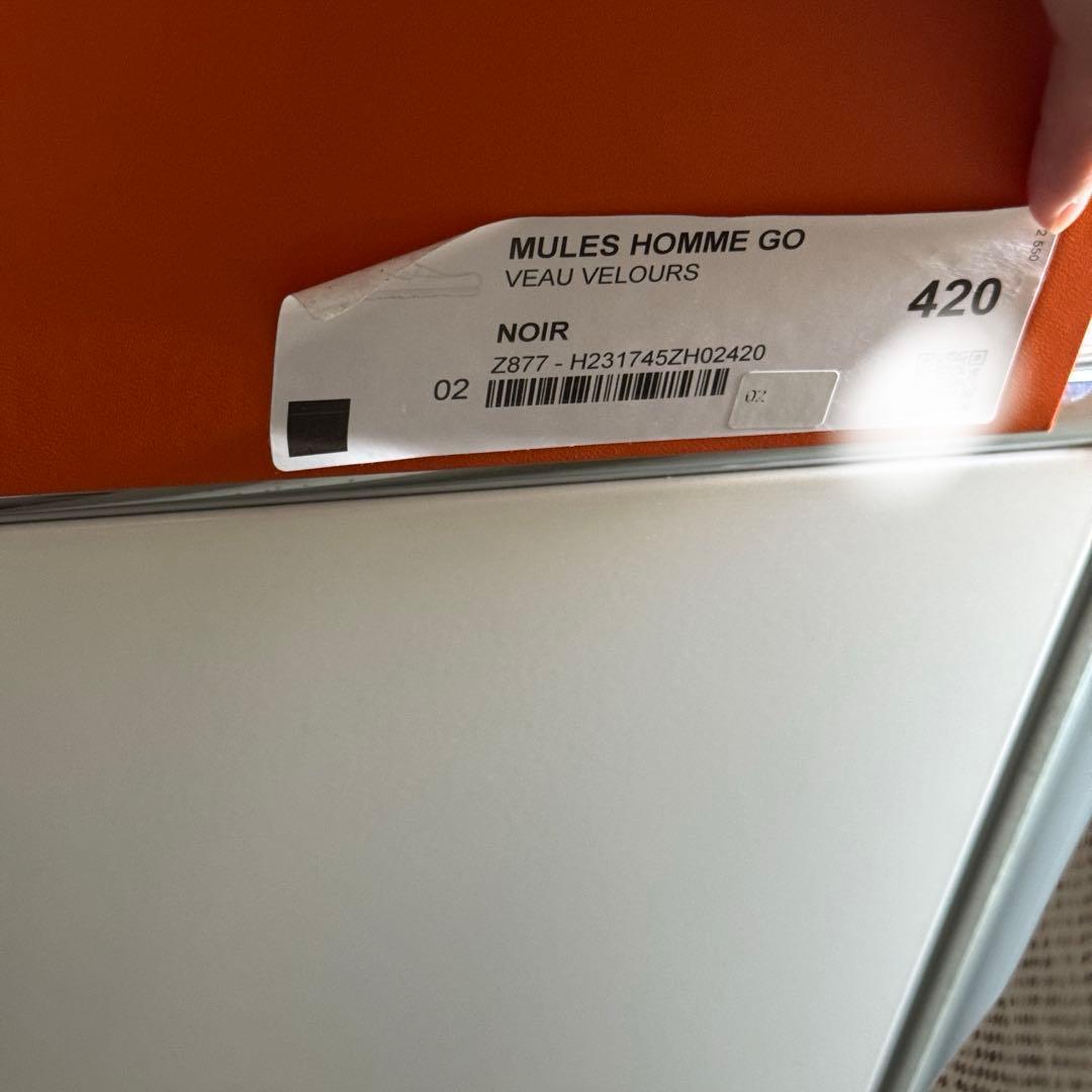 hermes エルメス　ミュール　ゴー　ヴェール・ドー 42